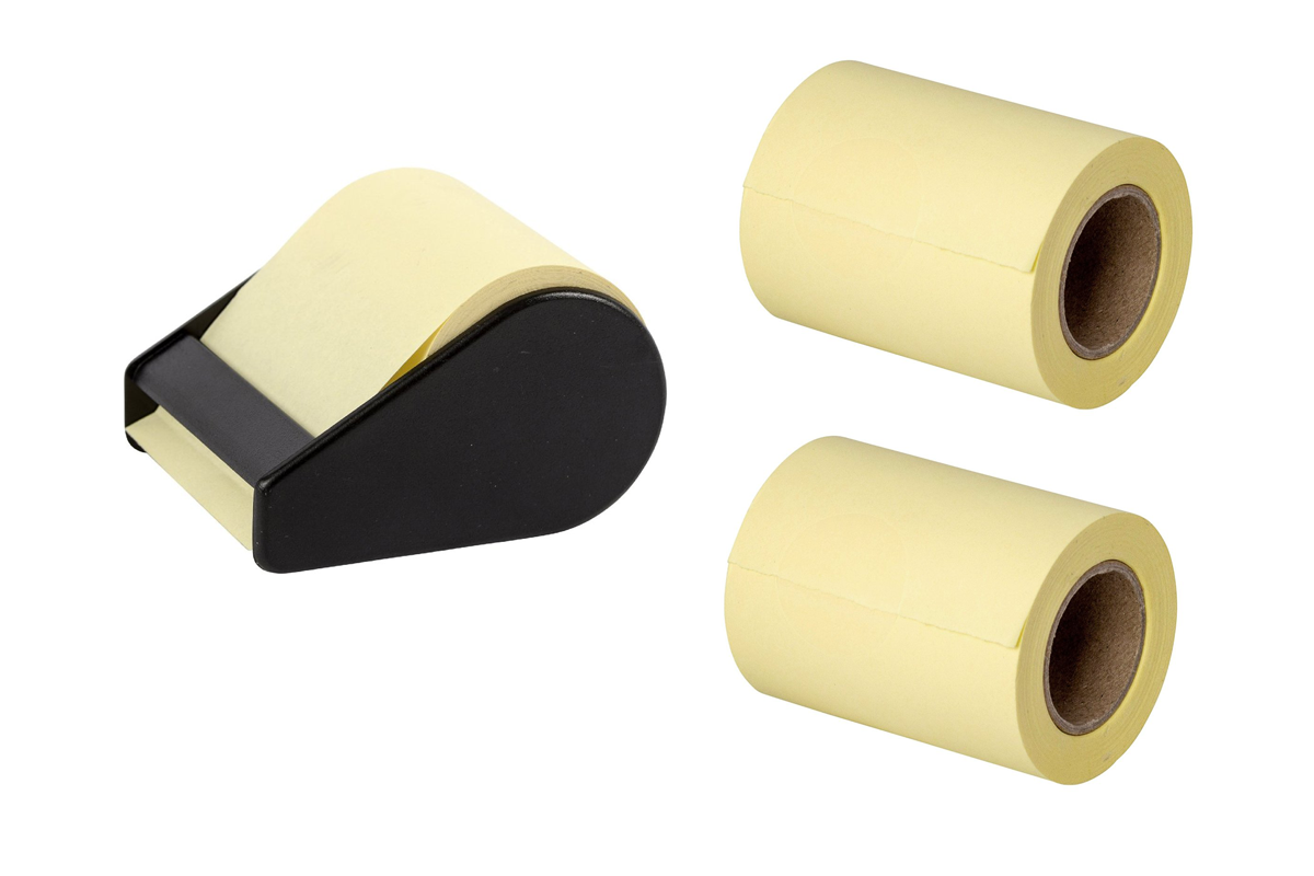 3+1: 3 Rollen ROLL 'N' WRITE "Postit" - Haftnotizband (Klebeband) 10m:60mm plus 1 Abroller 3+1: 3 Rollen ROLL 'N' WRITE "Postit" - Haftnotizband (Klebeband) 10m:60mm plus 1 Abroller